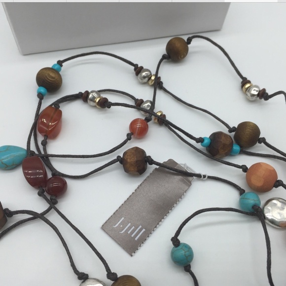 J. Jill NEW Summer Sunset Station Necklace NWT - Picture 3 of 8